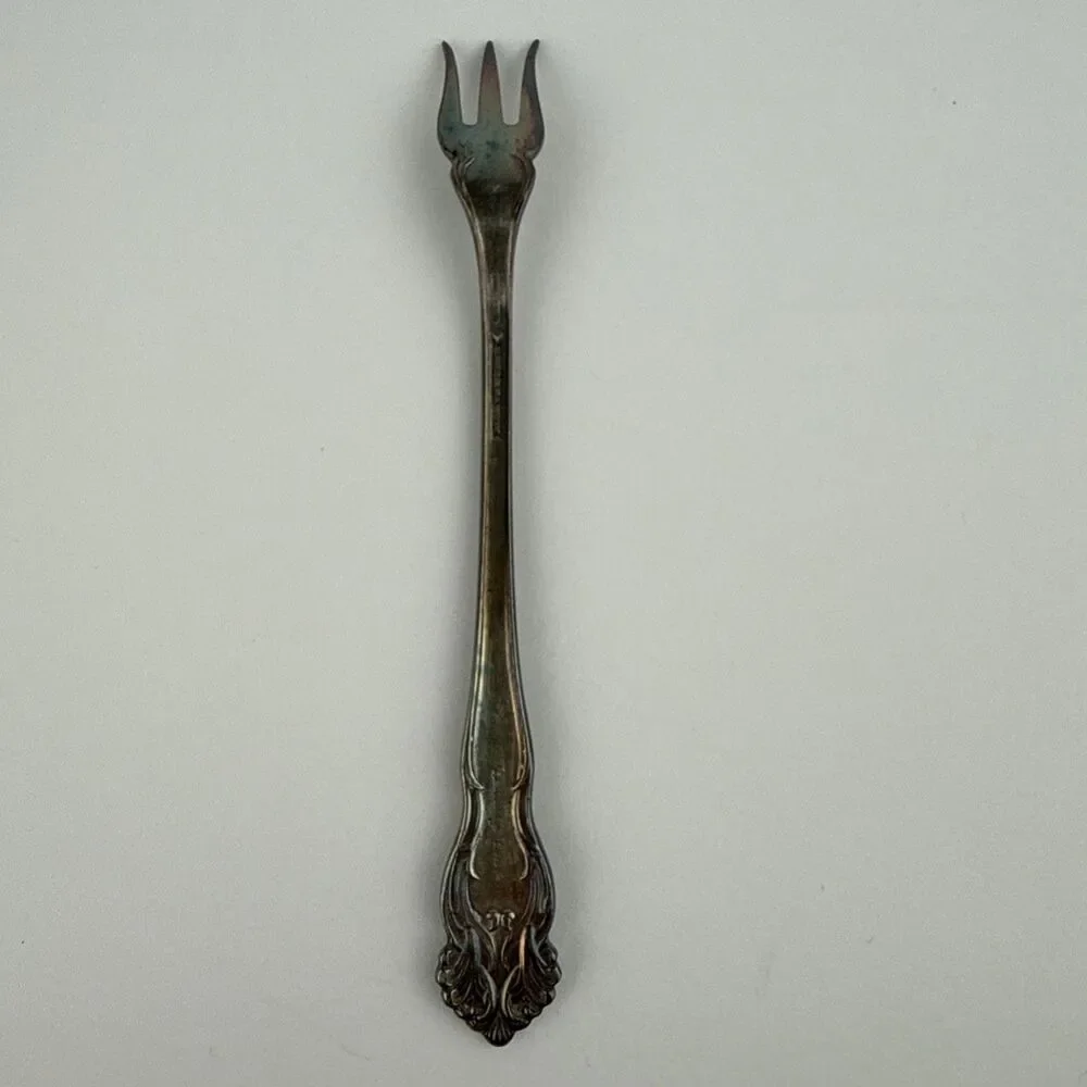 Reed & Barton FESTIVITY Tiger Lily 1945 Silverplate Flatware Cocktail Fork